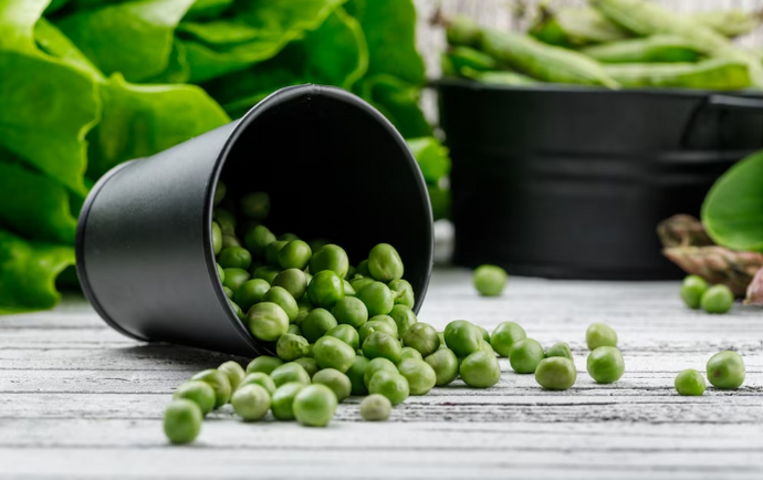 How can peas be incorporated into a kid's diet?